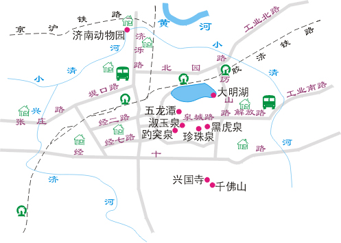 济南旅游景区图