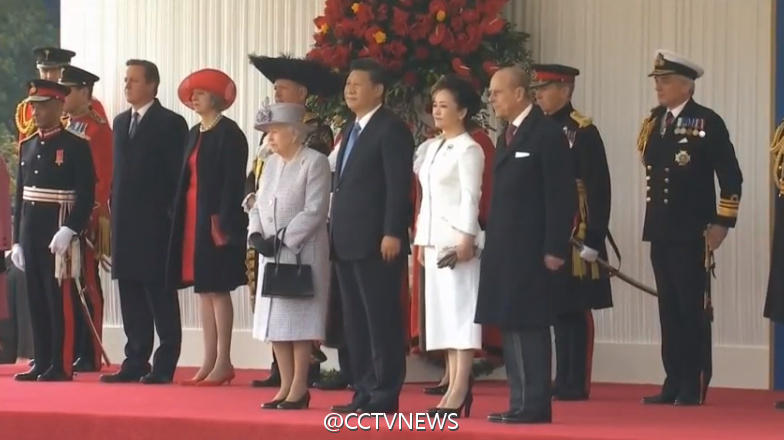 组图: 英国女王 举行隆重仪式 欢迎习近平 _中国新