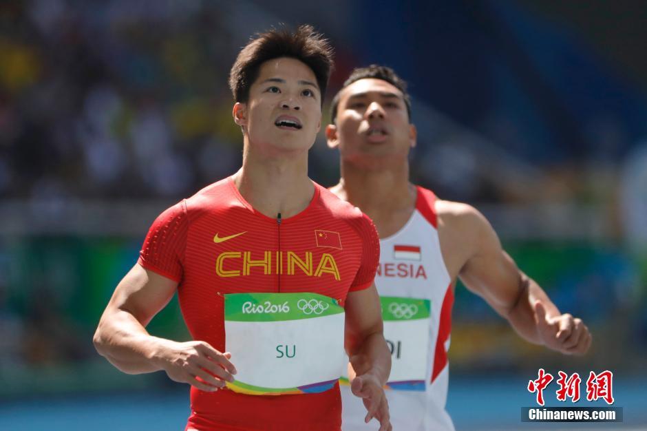 里约百米大战:苏炳添谢震业闯进半决赛
