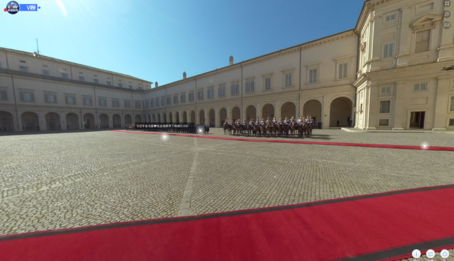 礼兵马队！意大利欢迎仪式来了