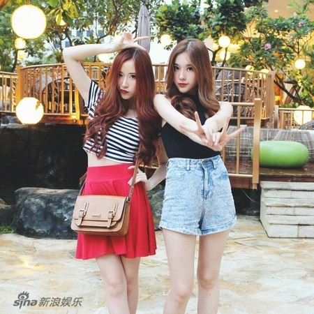 印尼 姐妹花图片 _喝小酒的网摘