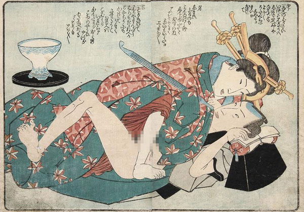 日本古代大尺度春宫图揭秘 品味色情内容背后
