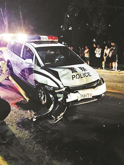 公安局副局长疑酒后驾警车撞豪车逃逸 已被拘