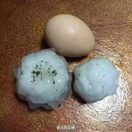 江苏冰雹大如鸡蛋 气象台提醒:可能造成雹灾▏