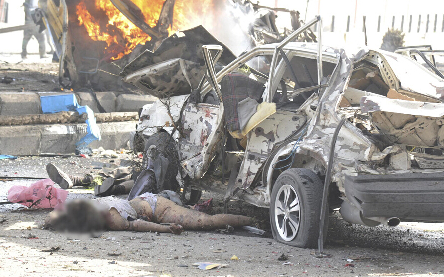 叙利亚连环爆炸致83死178伤(组图) 现场惨烈画