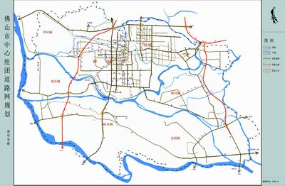 佛山市中心组团道路网规划今日公布