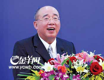 吴伯雄演讲斥台独四次来大陆感受不同