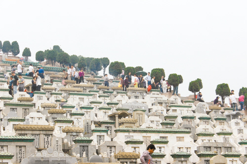 清明节前 市民错峰扫墓祭拜先人 纸钱仍是主流