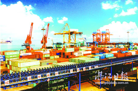 湛江港中海集装箱公司1月箱量迎来开门红·广