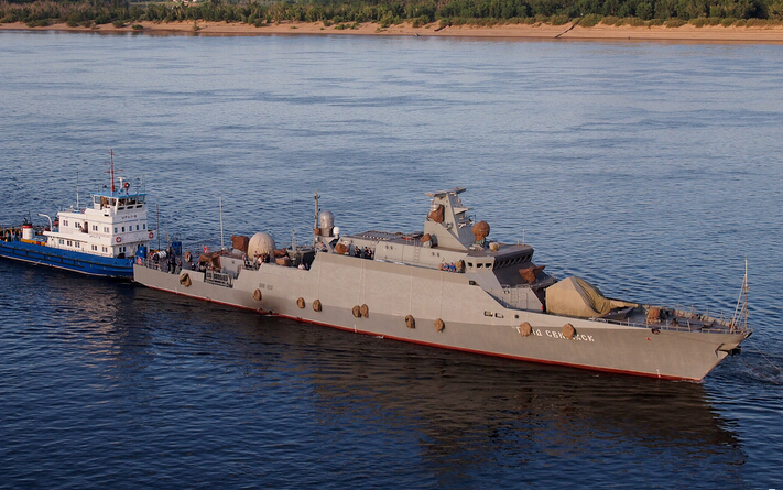 资料图:俄罗斯新款"暴徒"级21631型轻型护卫舰