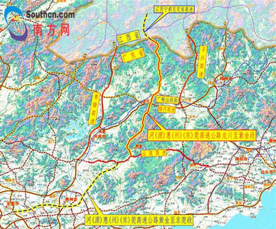 河惠莞高速今日开工 龙川往来紫金仅需60分钟