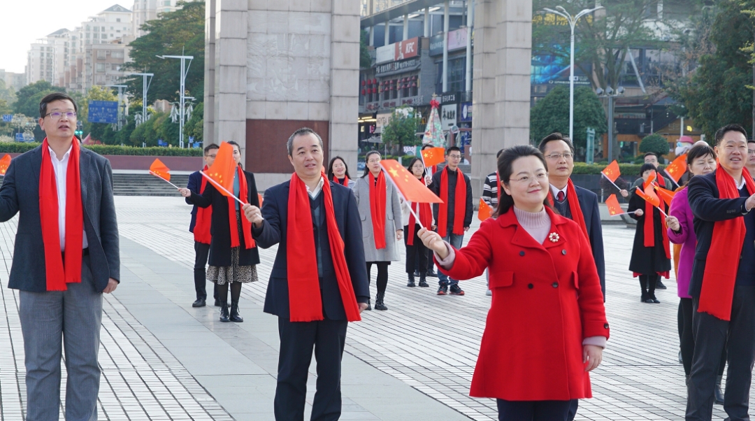 全城传唱文明之歌，今天轮到江门市委宣传部站C位了！