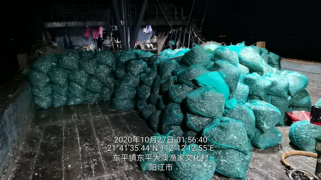 广东省海洋综合执法总队阳东大队两个月内查获涉嫌违法违规作业外省籍渔船20艘