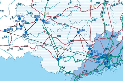 跨五省区寻新机遇 西江产业带广东采访团启程