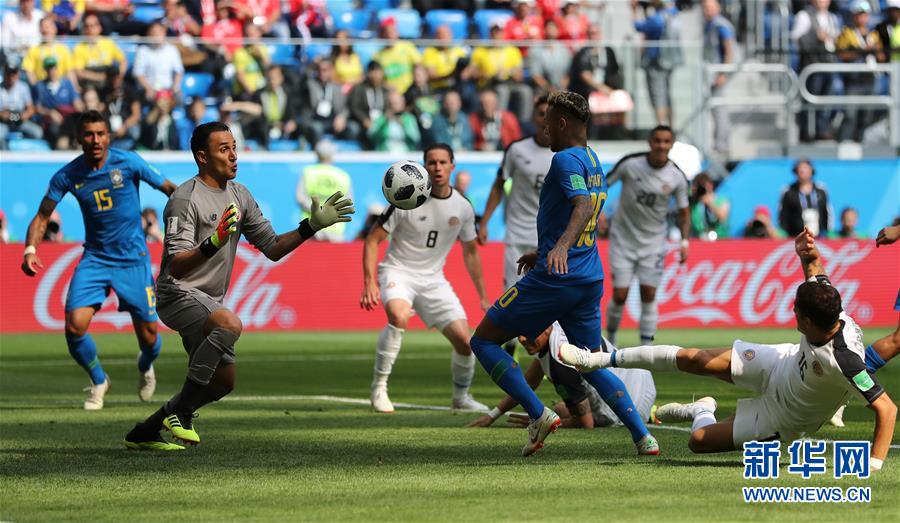 世界杯:补时连进两球!巴西险胜哥斯达黎加