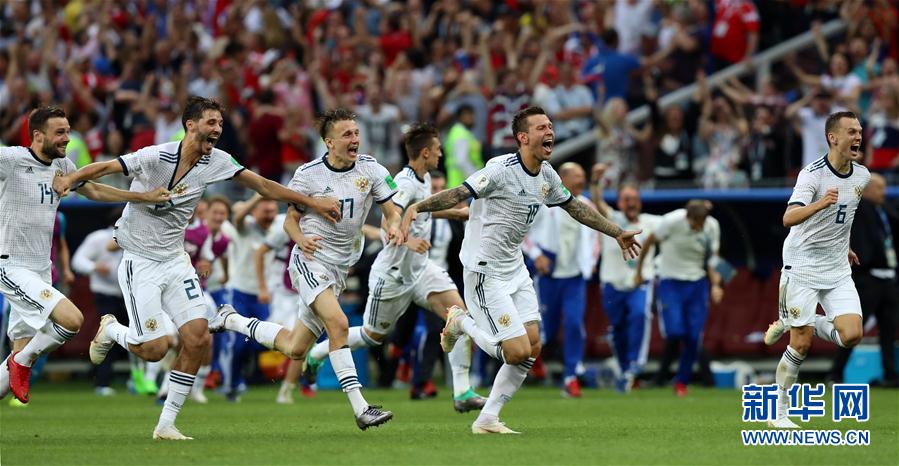 世界杯:俄罗斯克罗地亚分别点杀对手挺进八强