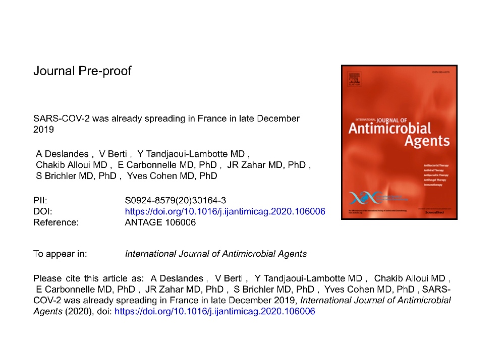 论文证实法国去年底已有新冠肺炎病例 外国网友：病毒不可能从武汉蹦到巴黎