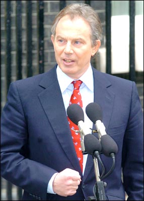 布莱尔赢得英国大选系列图片:南方新闻网国际新闻