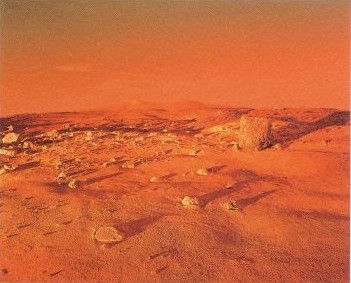 赤红的火星表面