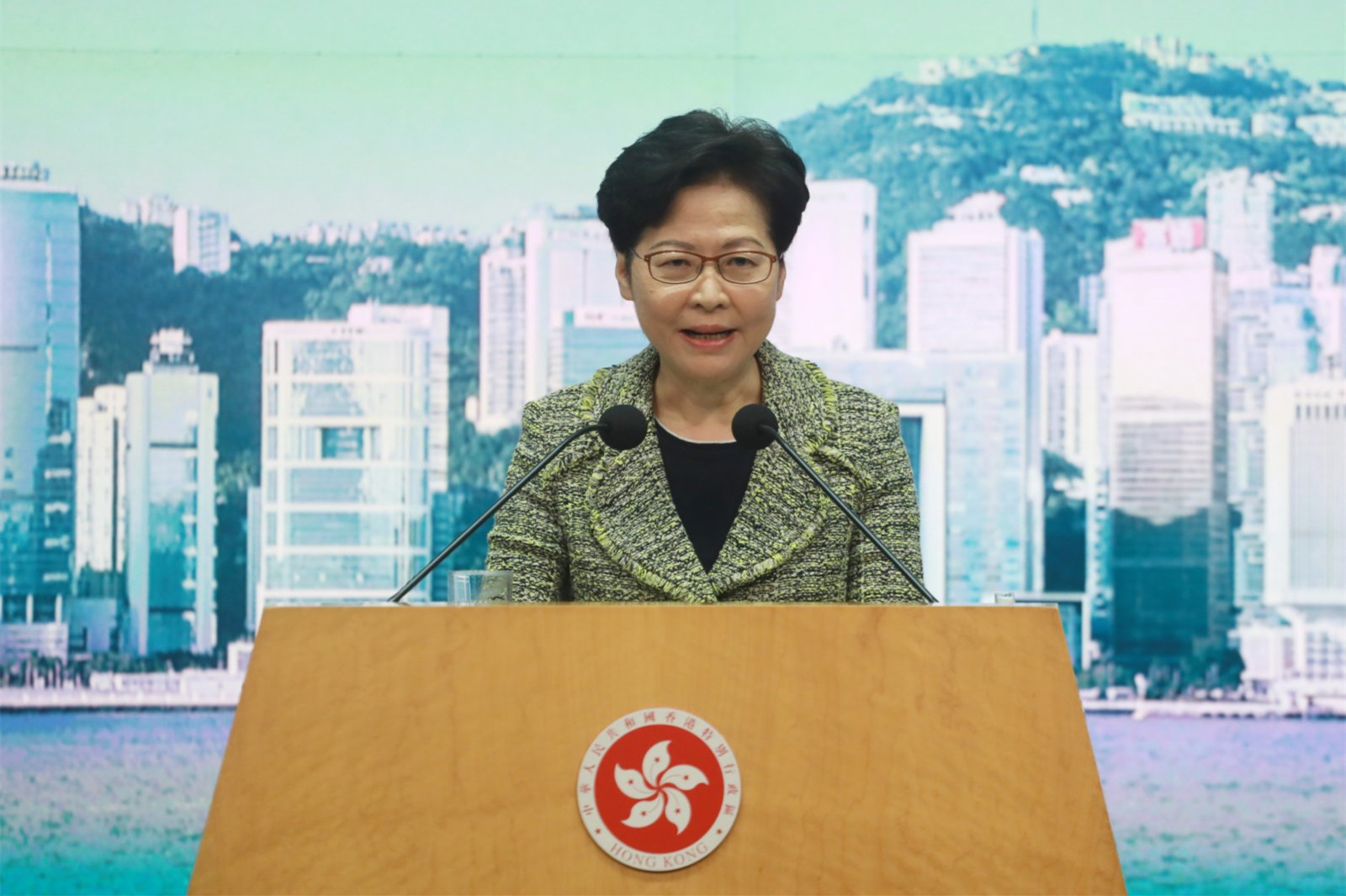 林郑月娥评“民阵”解散：证明香港国安法效用不单是处理“黑暴”