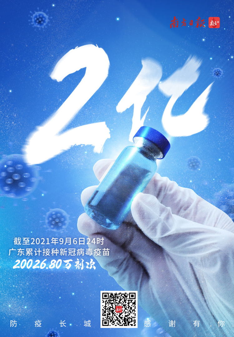 广东新冠病毒疫苗累计接种突破2亿剂次