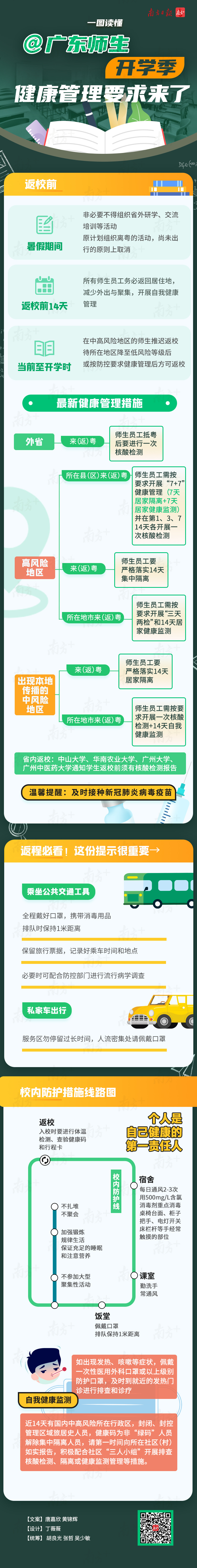 一图读懂|开学在即！广东公布返校要求→