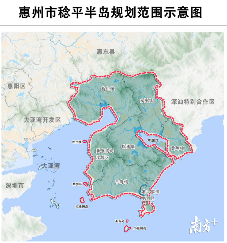 惠湾稔平半岛经济总量_稔平半岛地图