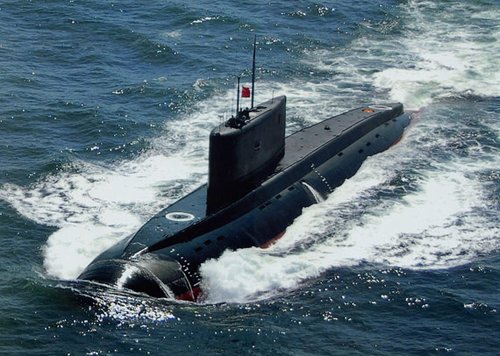 资料图:中国海军潜艇出海训练