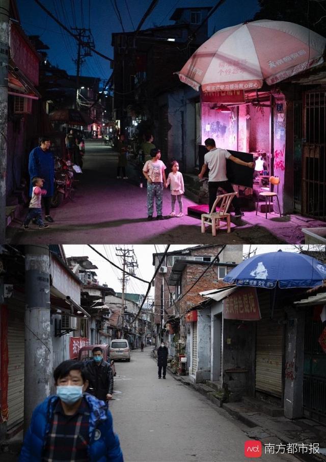 中国疫情前后对比照片图片